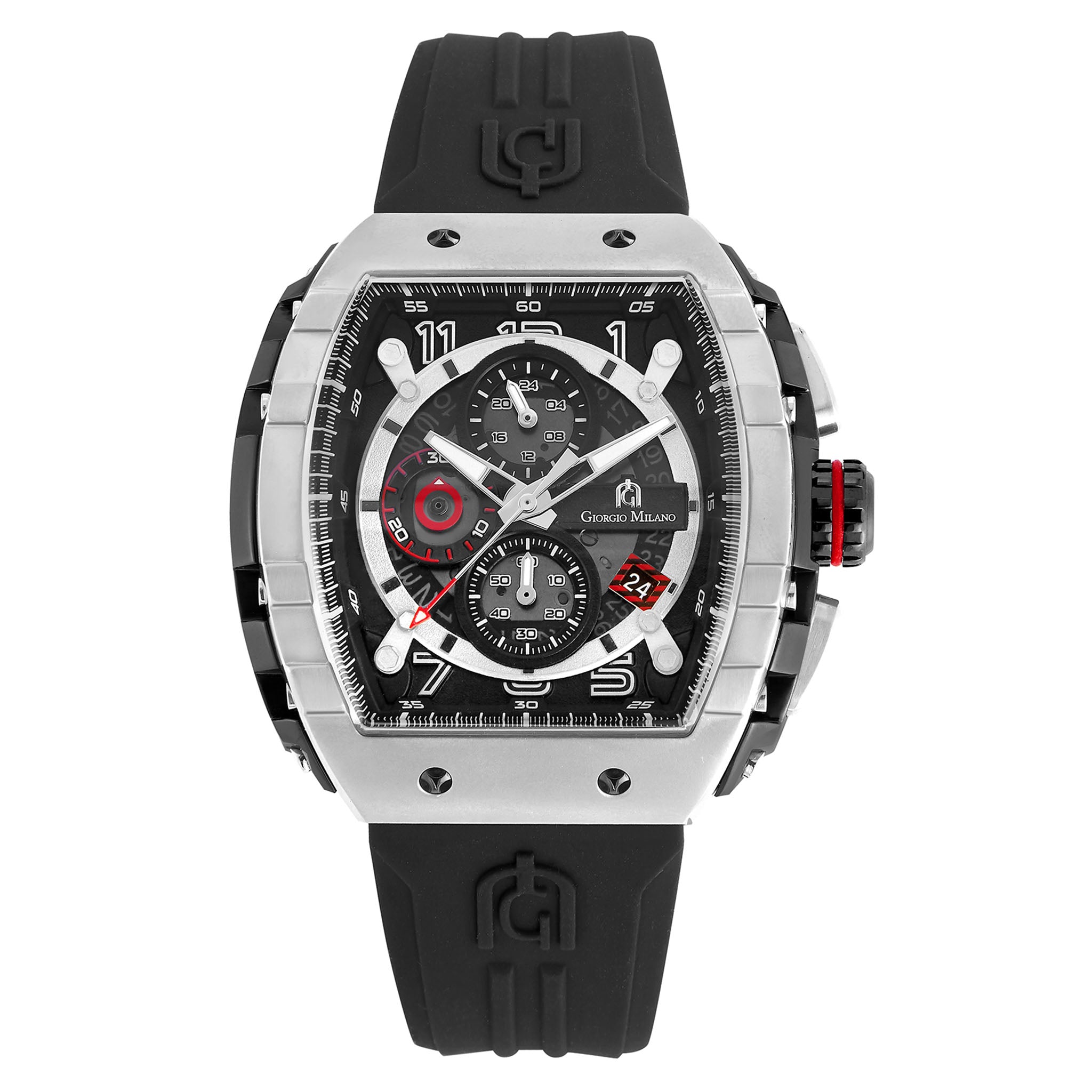 Giorgio Milano Silicone Band Black Men's Watch - 233STBK313