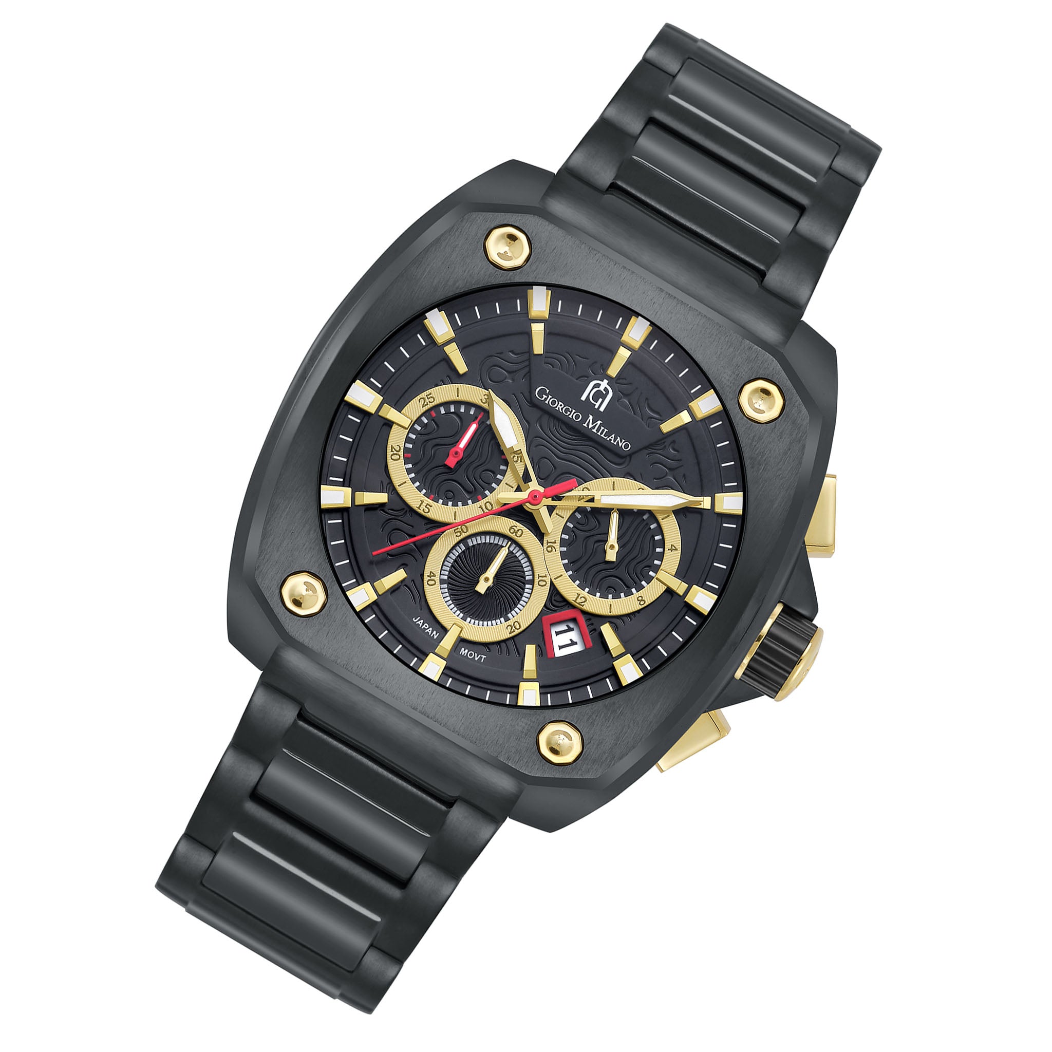 Giorgio Milano Black Stainless Steel Chronograph Men's Watch - 235SBK03