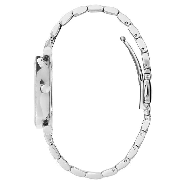 Olivia Burton Stainless Steel with Crystal Light Grey Sunray & Stone & Bee Dial Women's Watch - 24000001