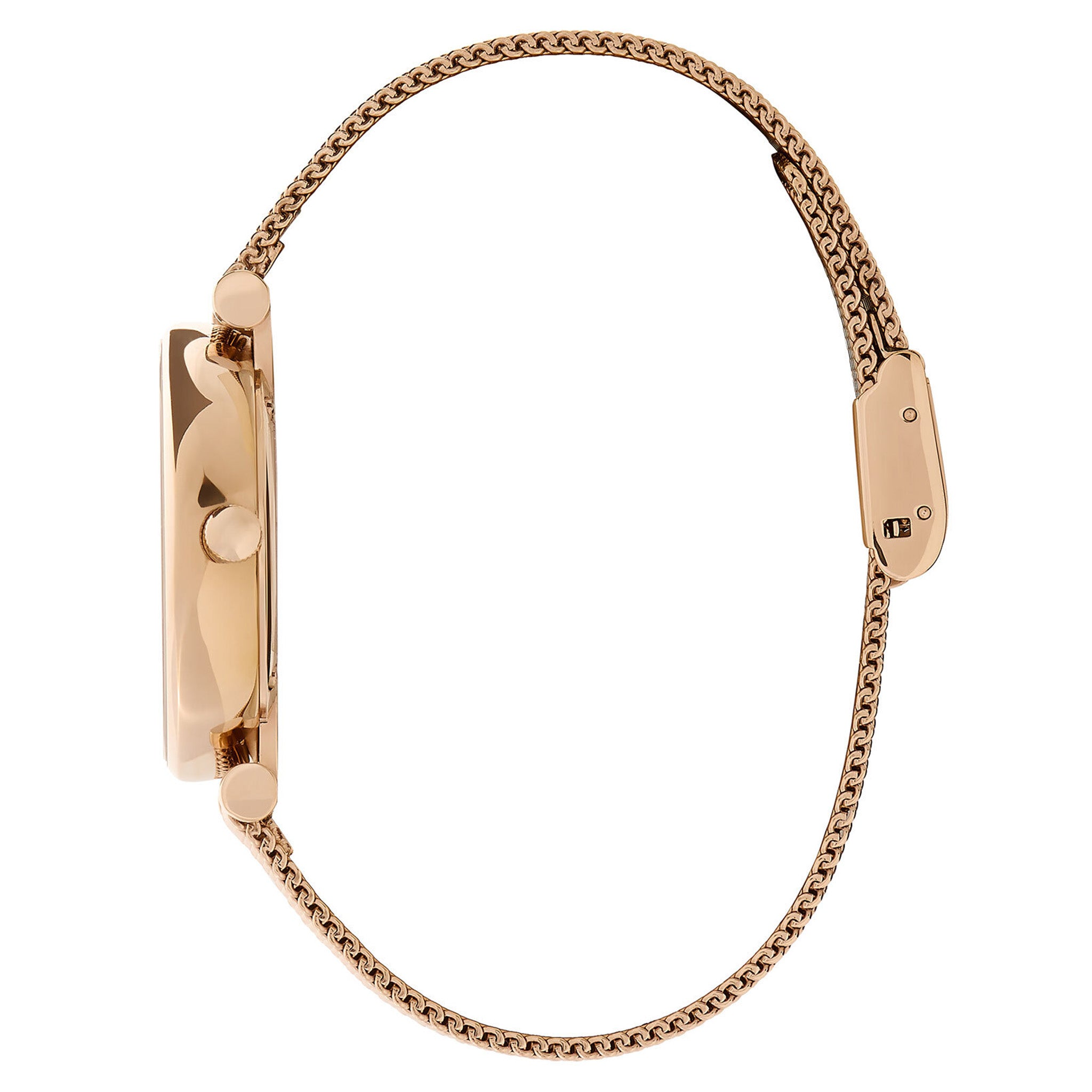 Olivia Burton Belgrave Carnation Gold Steel Silver White & Stone Dial Women's Watch - 24000006
