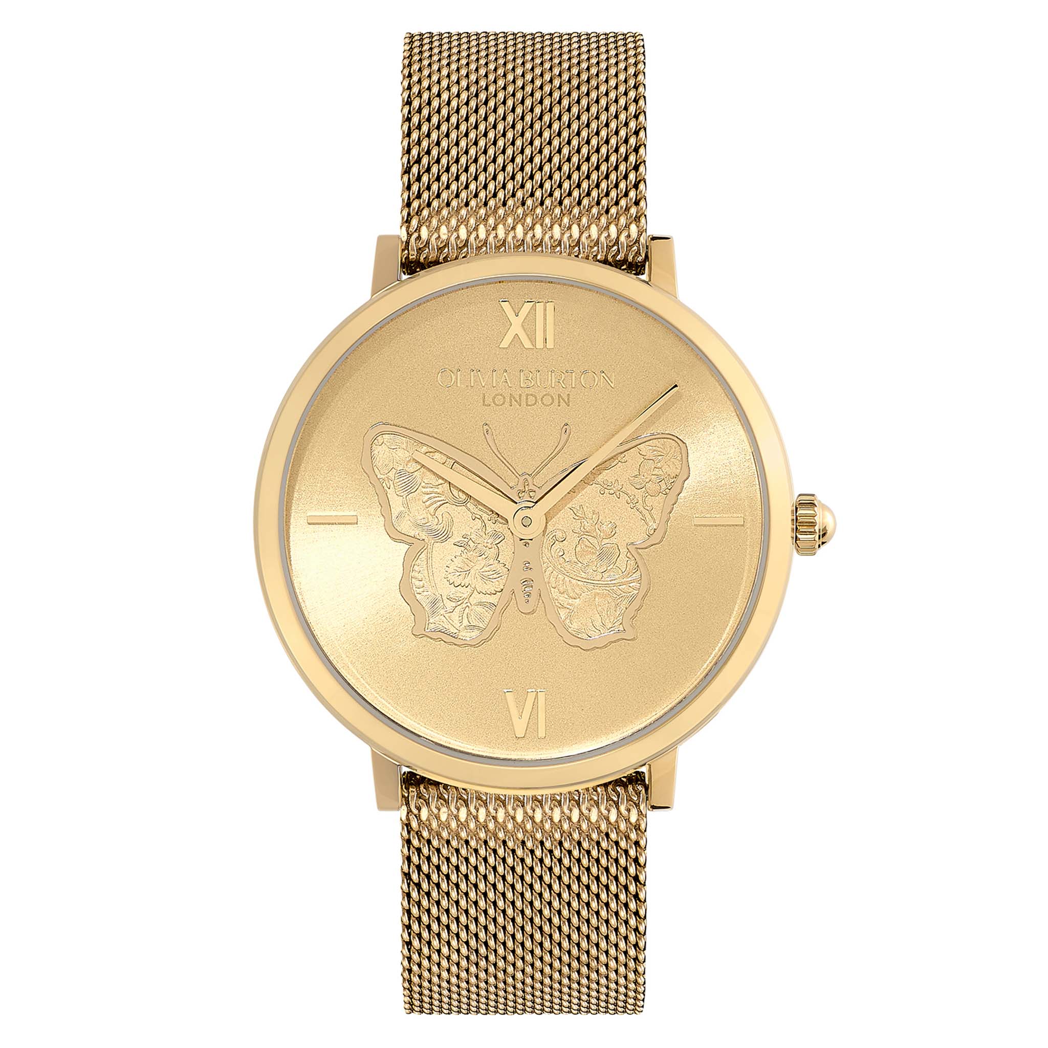 Olivia Burton Gold Steel Light Gold Dial Women's Watch - 24000147