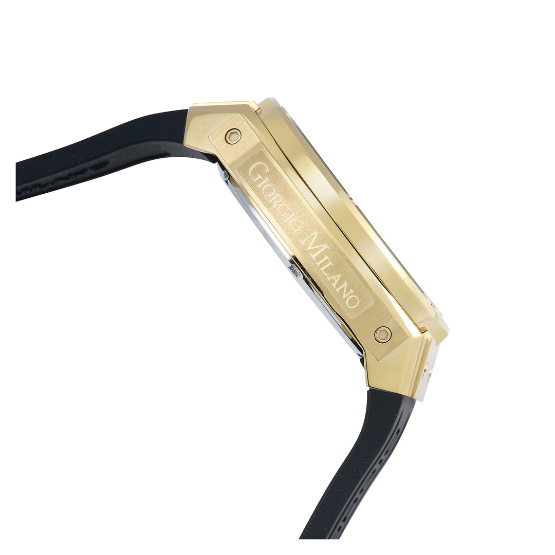 Giorgio Milano Silicone Black Dial Chronograph Men's Watch - 240SG313