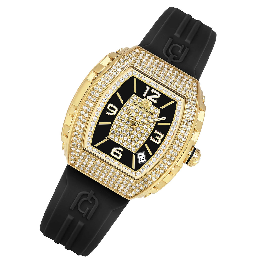 Giorgio Milano Silicone Black Dial Women's Watch - 242SG313