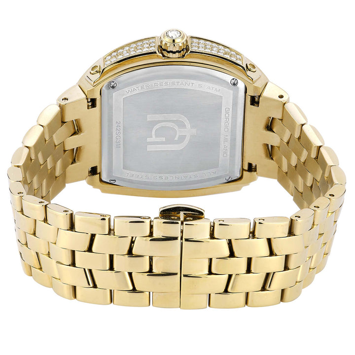 Giorgio Milano Gold Steel Black Dial Women's Watch - 242SG3M