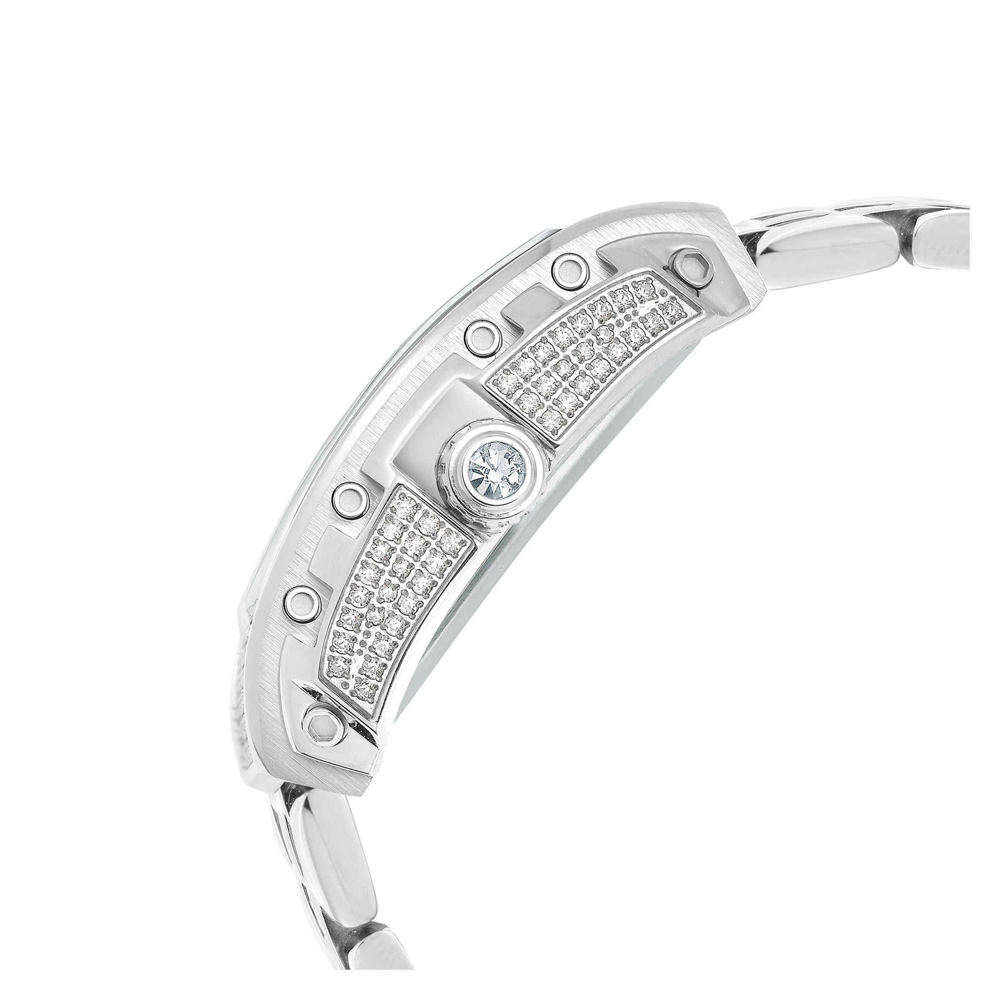 Giorgio Milano Silver Steel Black Dial Women's Watch - 242ST3M