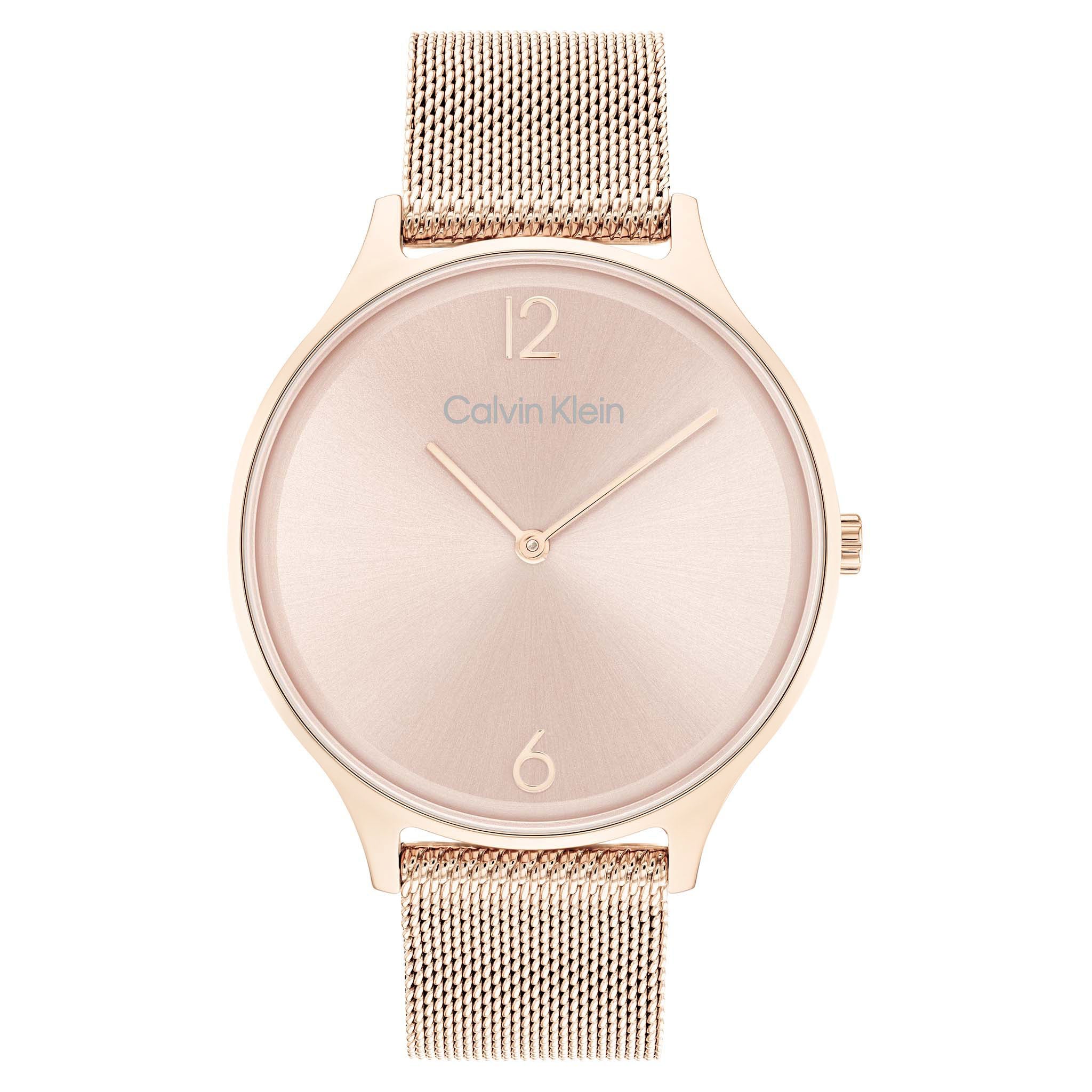 Calvin Klein Carnation Gold Mesh Women's Watch - 25200002