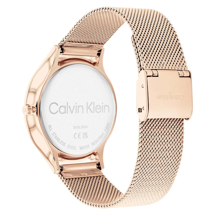 Calvin Klein Carnation Gold Mesh Women's Watch - 25200002