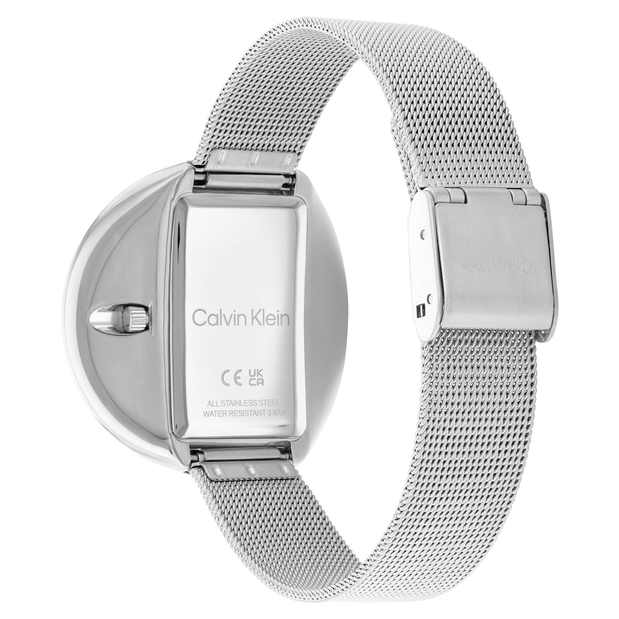 Calvin Klein Steel Mesh Silver Dial Women's Watch - 25200016
