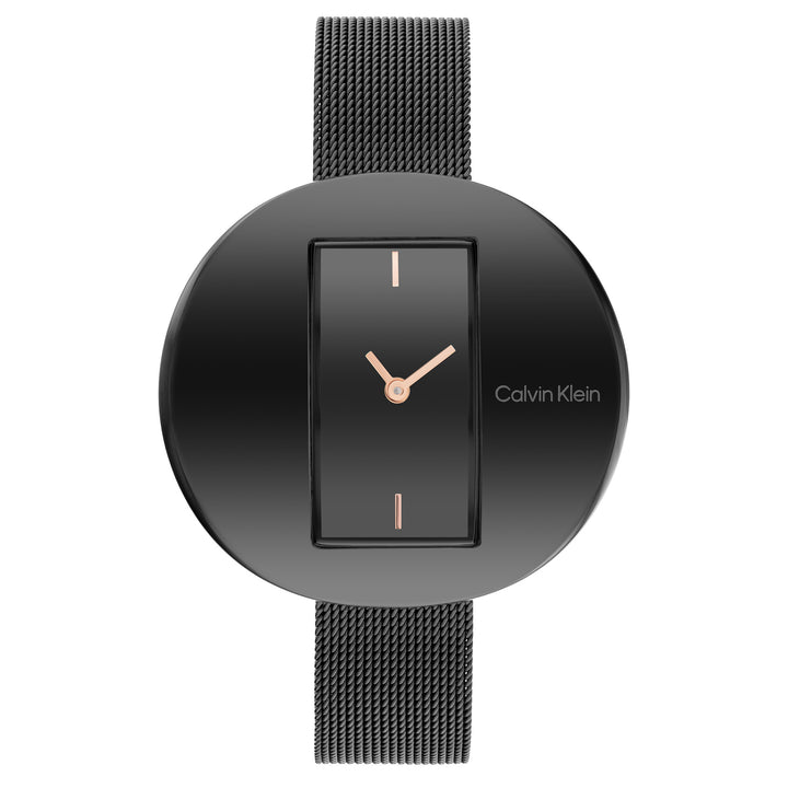 Calvin Klein Steel Mesh Black Dial Women's Watch - 25200018