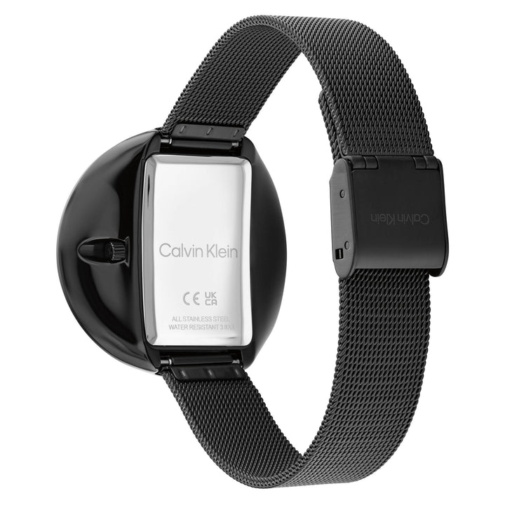 Calvin Klein Steel Mesh Black Dial Women's Watch - 25200018