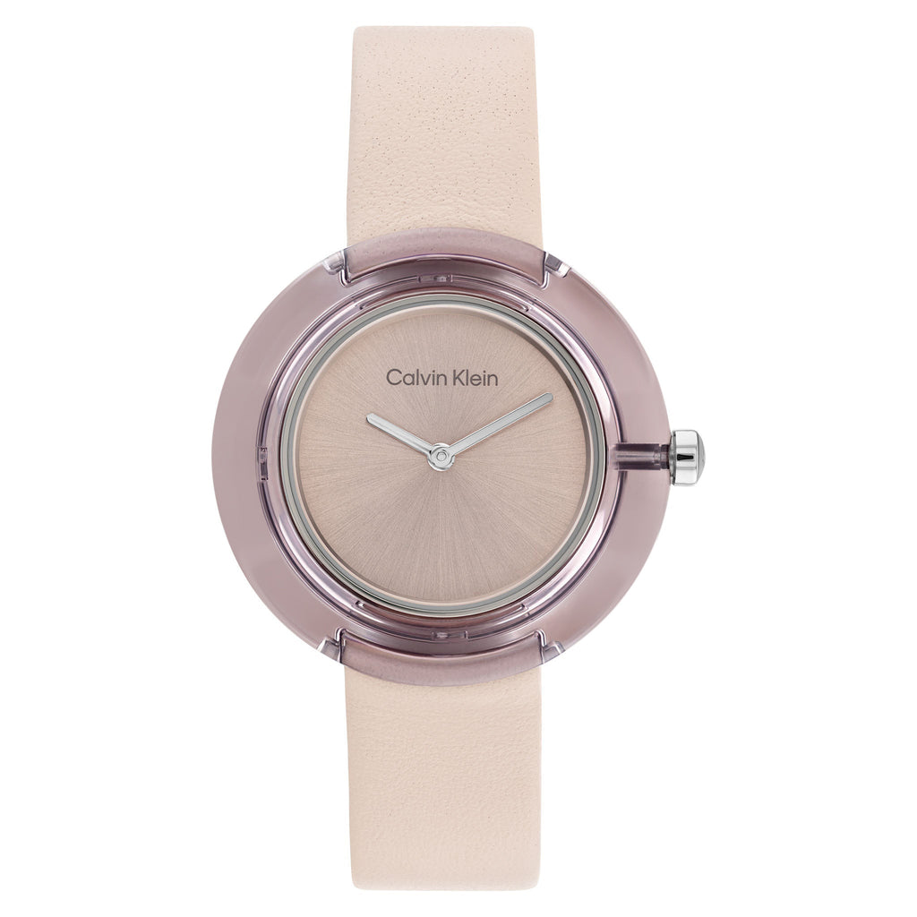 25200025 Calvin Klein Blush Leather Women's Watch - 25200021