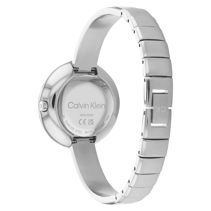 Calvin Klein Stainless Steel Silver Dial Women's Bangle Watch - 25200022