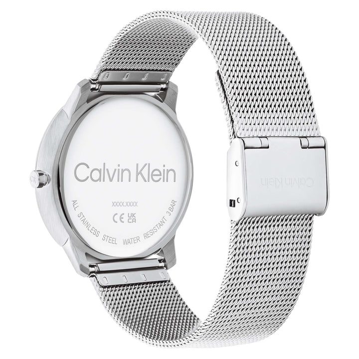 Calvin Klein Steel Mesh Silver White Dial Unisex Watch - 25200027