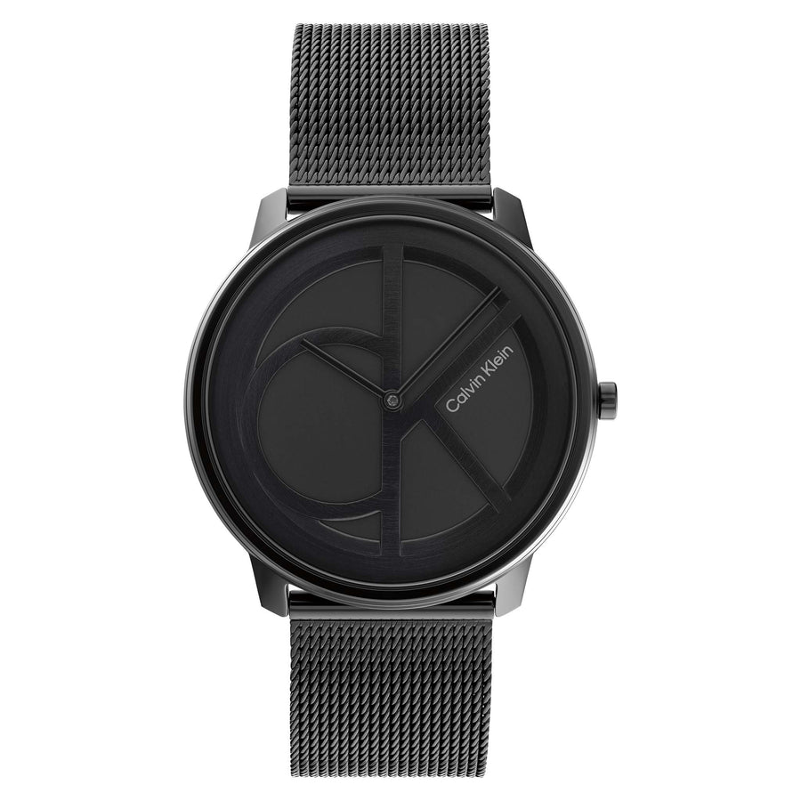 Calvin Klein Iconic Black Mesh Unisex Watch - 25200028