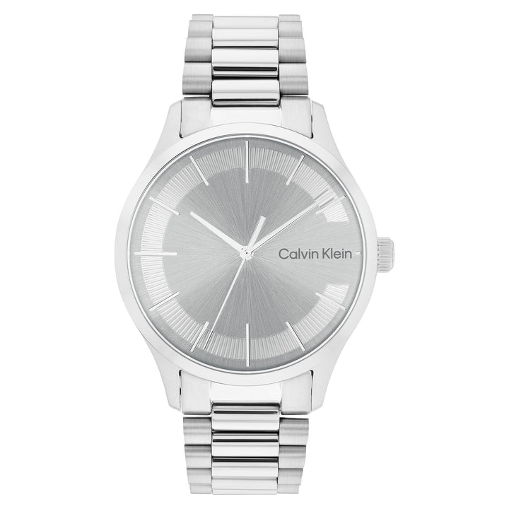 Calvin Klein Stainless Steel Grey Dial Unisex Watch - 25200036