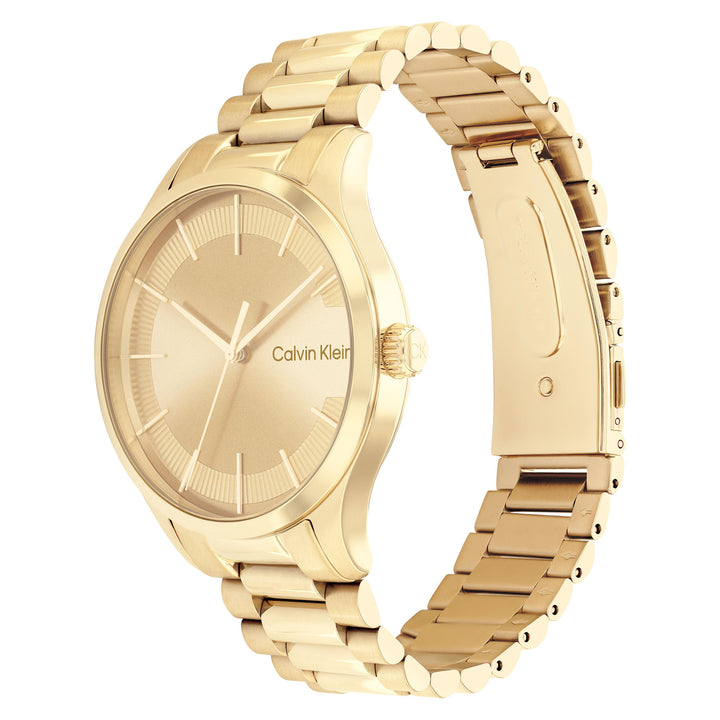 Calvin Klein Gold Stainless Steel Unisex Watch - 25200038