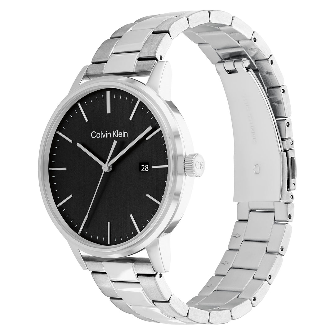 Calvin Klein Stainless Steel Black Dial Men's Watch - 25200053