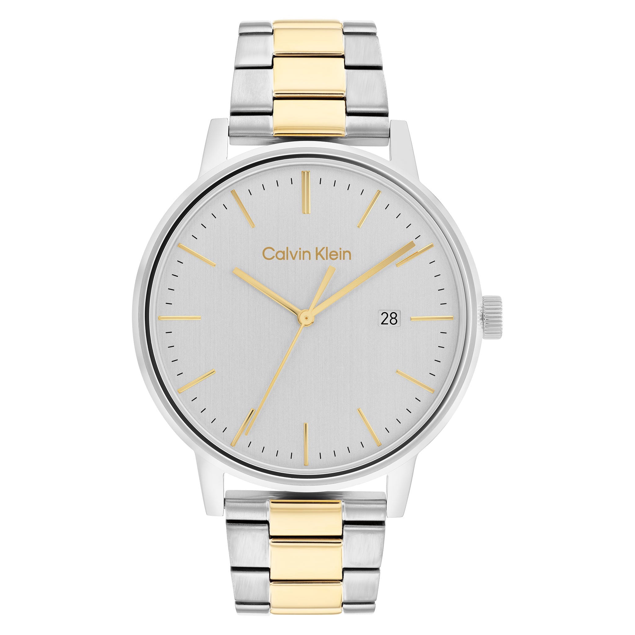 Calvin klein outlet watch men's silver