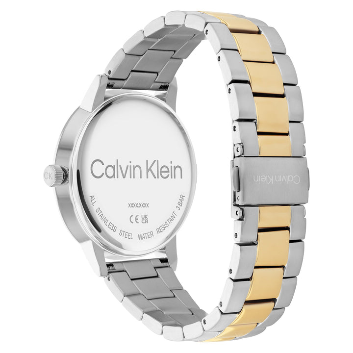 Calvin Klein Two-Tone Steel Silver White Dial Men's Watch - 25200055
