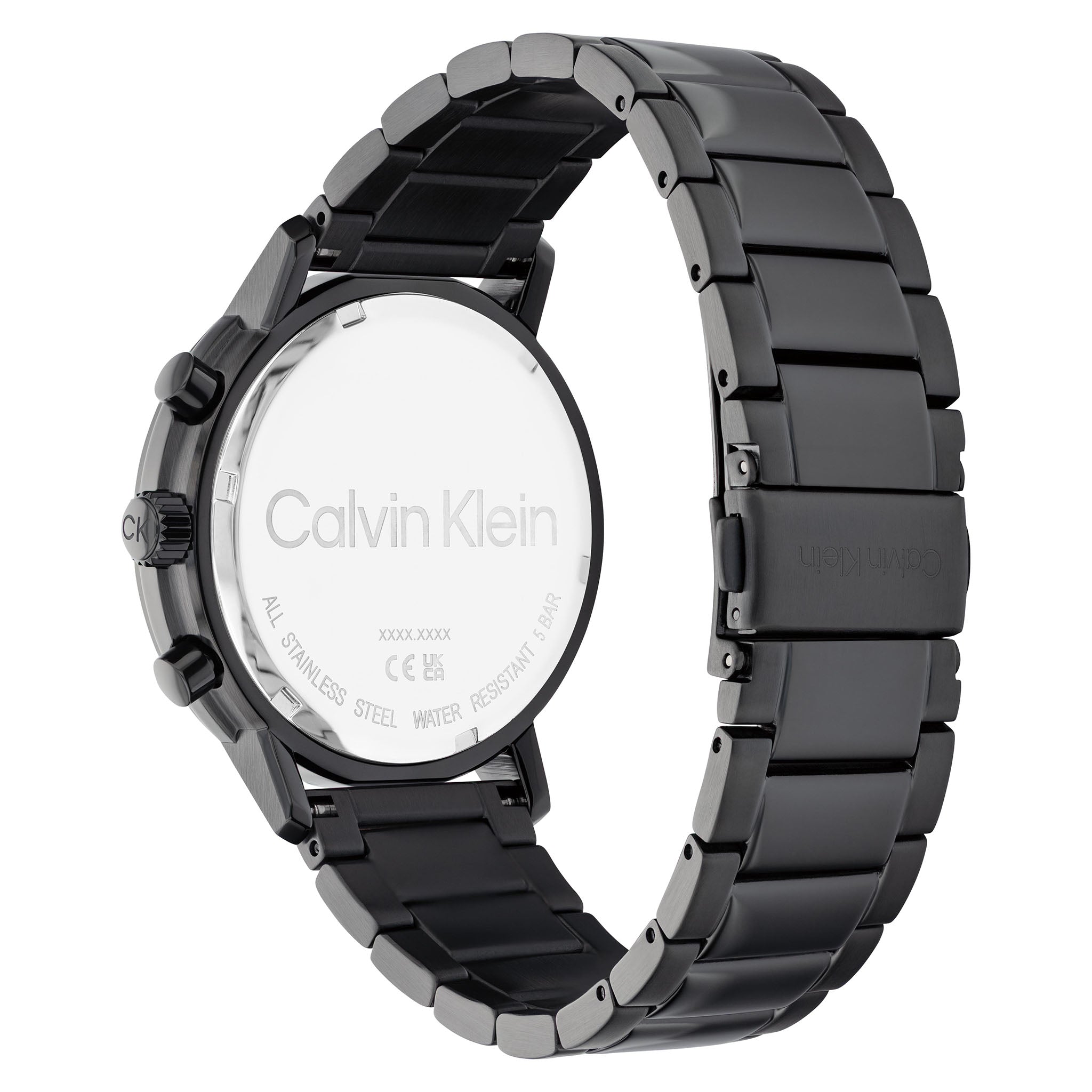 Calvin Klein Black Steel Grey Dial Men's Multi-function Watch - 25200062
