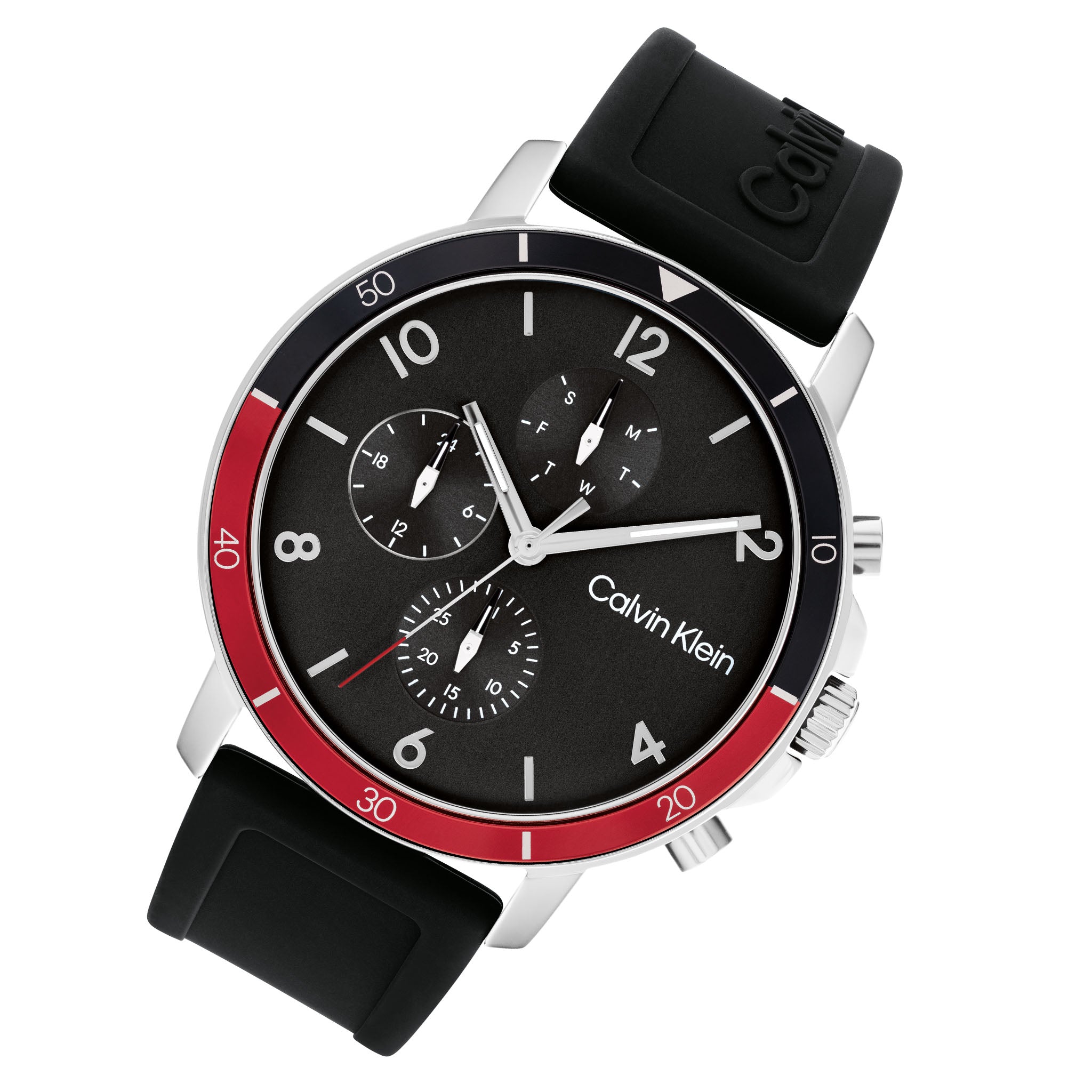 Calvin Klein Black Silicone Band Men's Multi-function Watch - 25200072