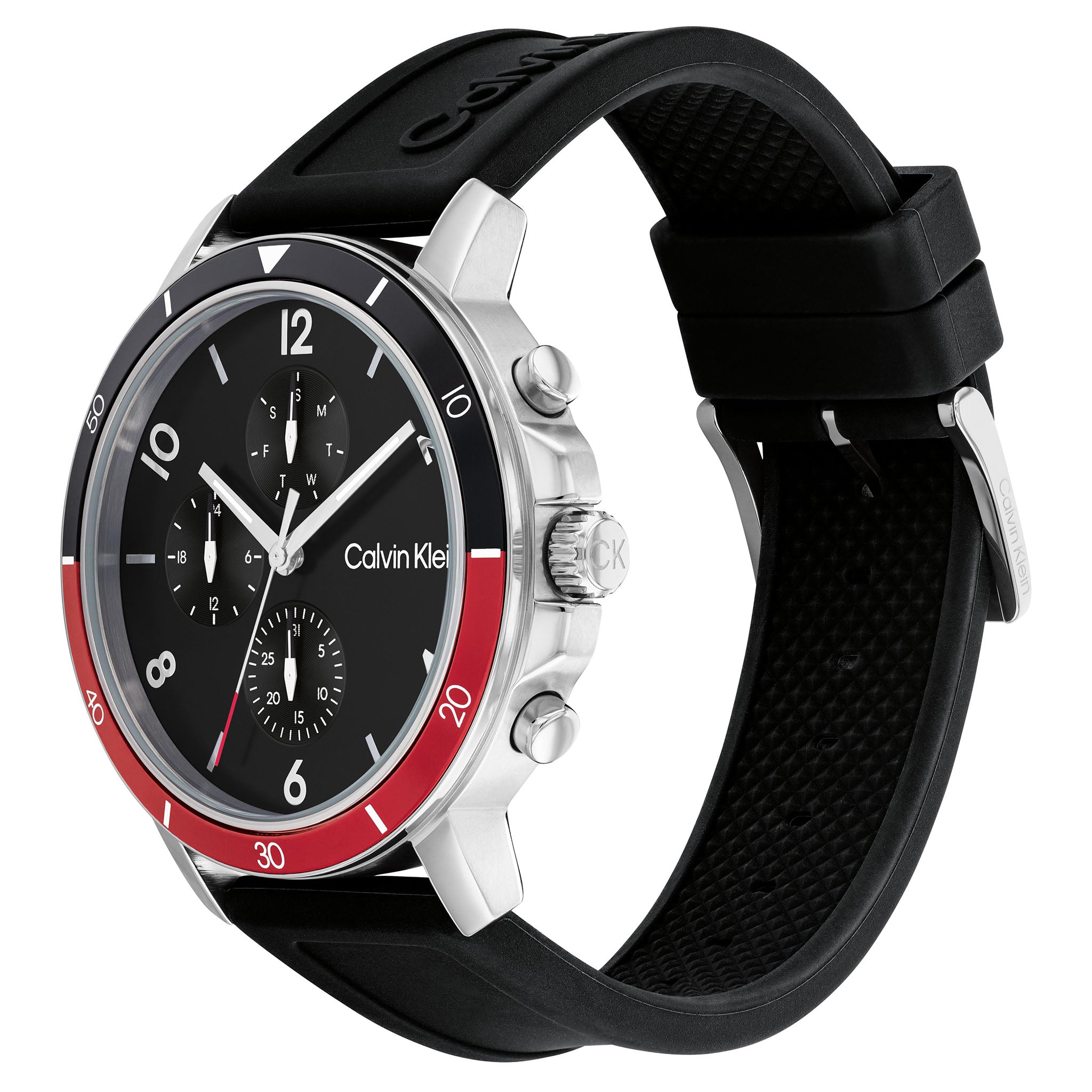 Calvin Klein Black Silicone Band Men's Multi-function Watch - 25200072