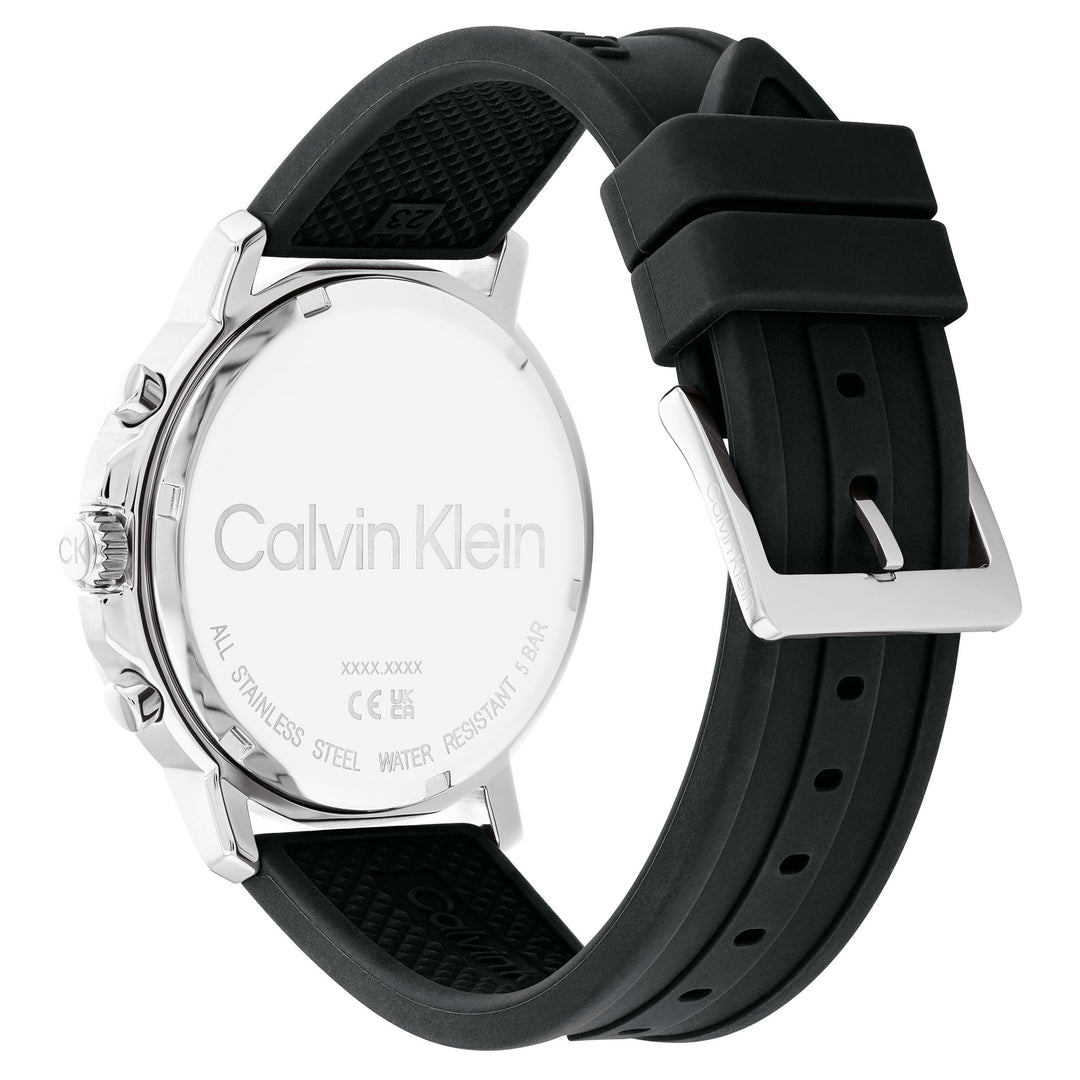 Calvin Klein Black Silicone Band Men's Multi-function Watch - 25200072