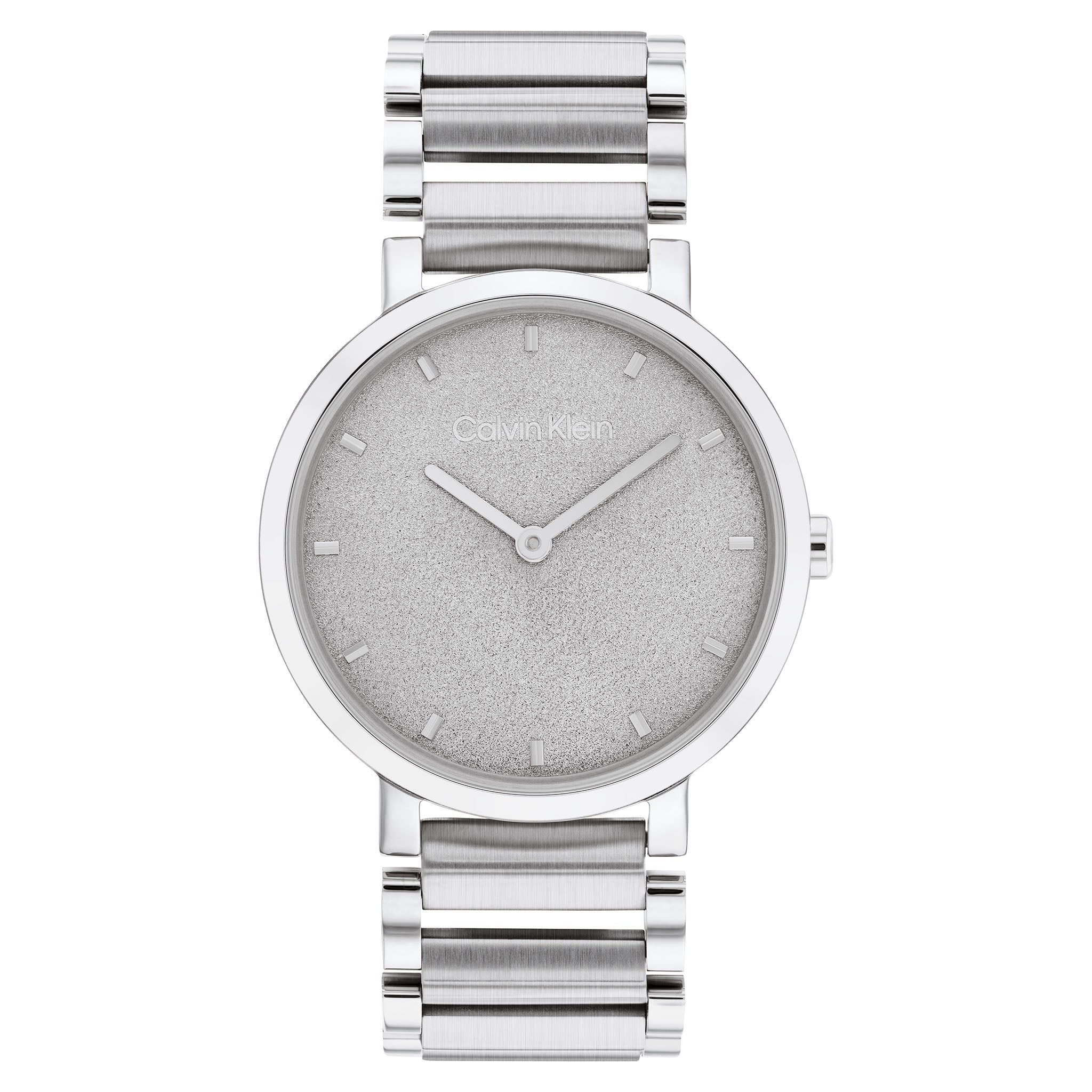 Calvin Klein Open Link Stainless Steel Silver Dial Women's Watch - 25200085