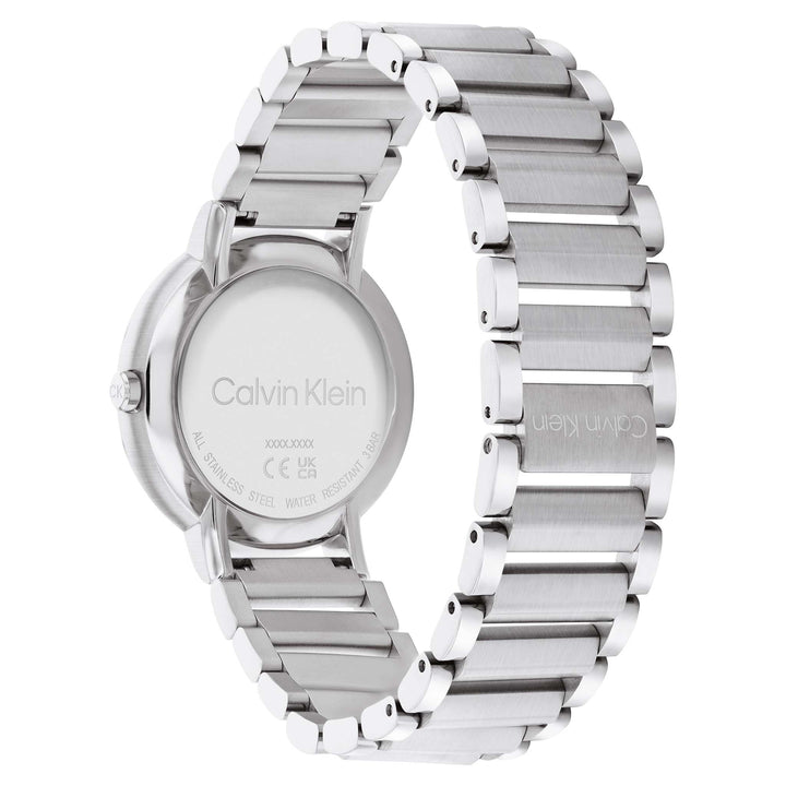Calvin Klein Open Link Stainless Steel Silver Dial Women's Watch - 25200085