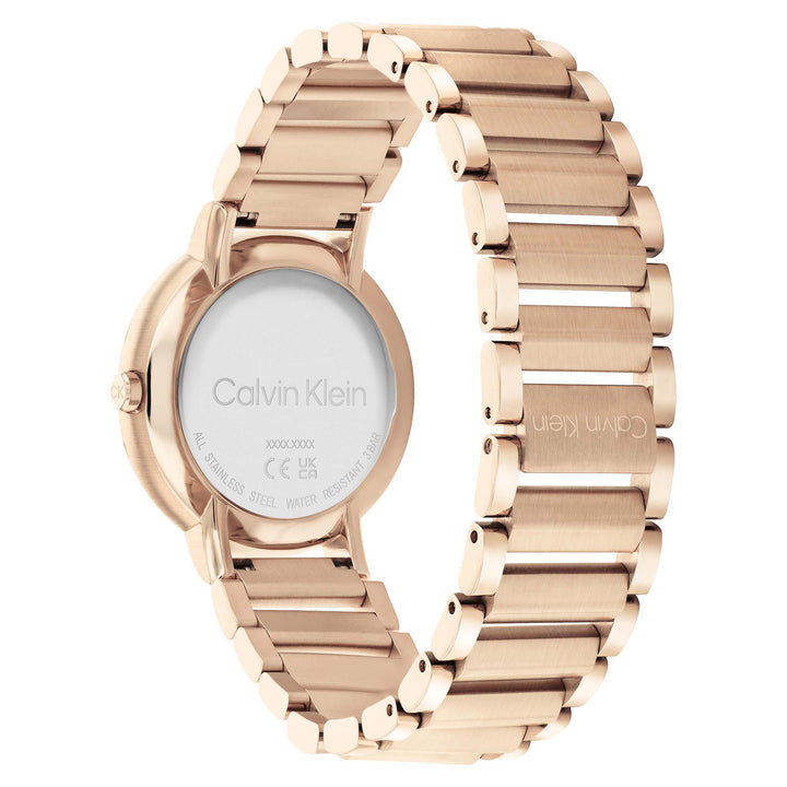 Calvin Klein Open Link Carnation Gold Steel Women's Watch - 25200087