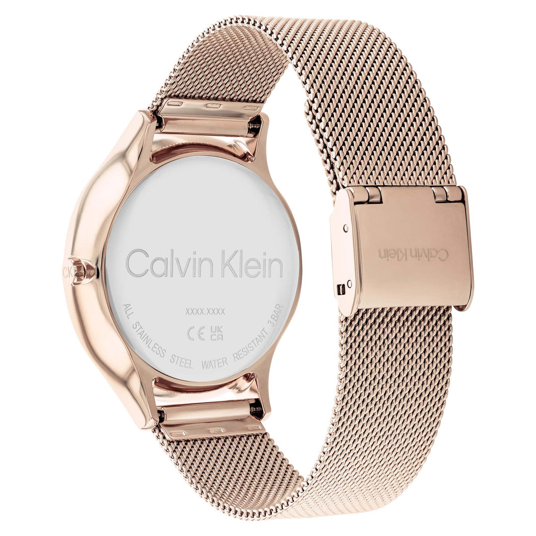 Calvin Klein Carnation Gold Mesh Women's Multi-function Watch - 25200102