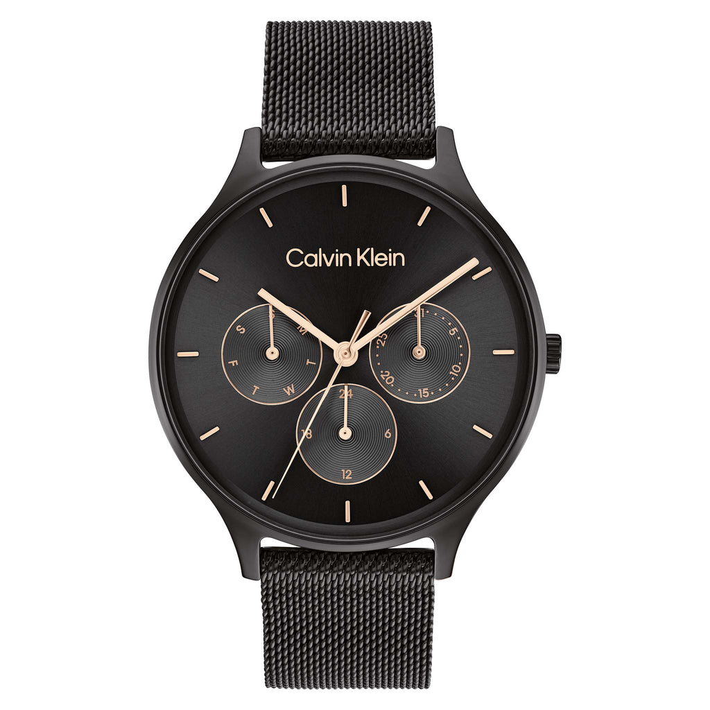 Calvin Klein Black Mesh Women's Multi-function Watch - 25200105