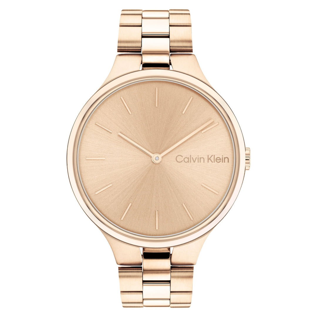 Calvin Klein Carnation Gold Steel Dial Women's Watch - 25200125