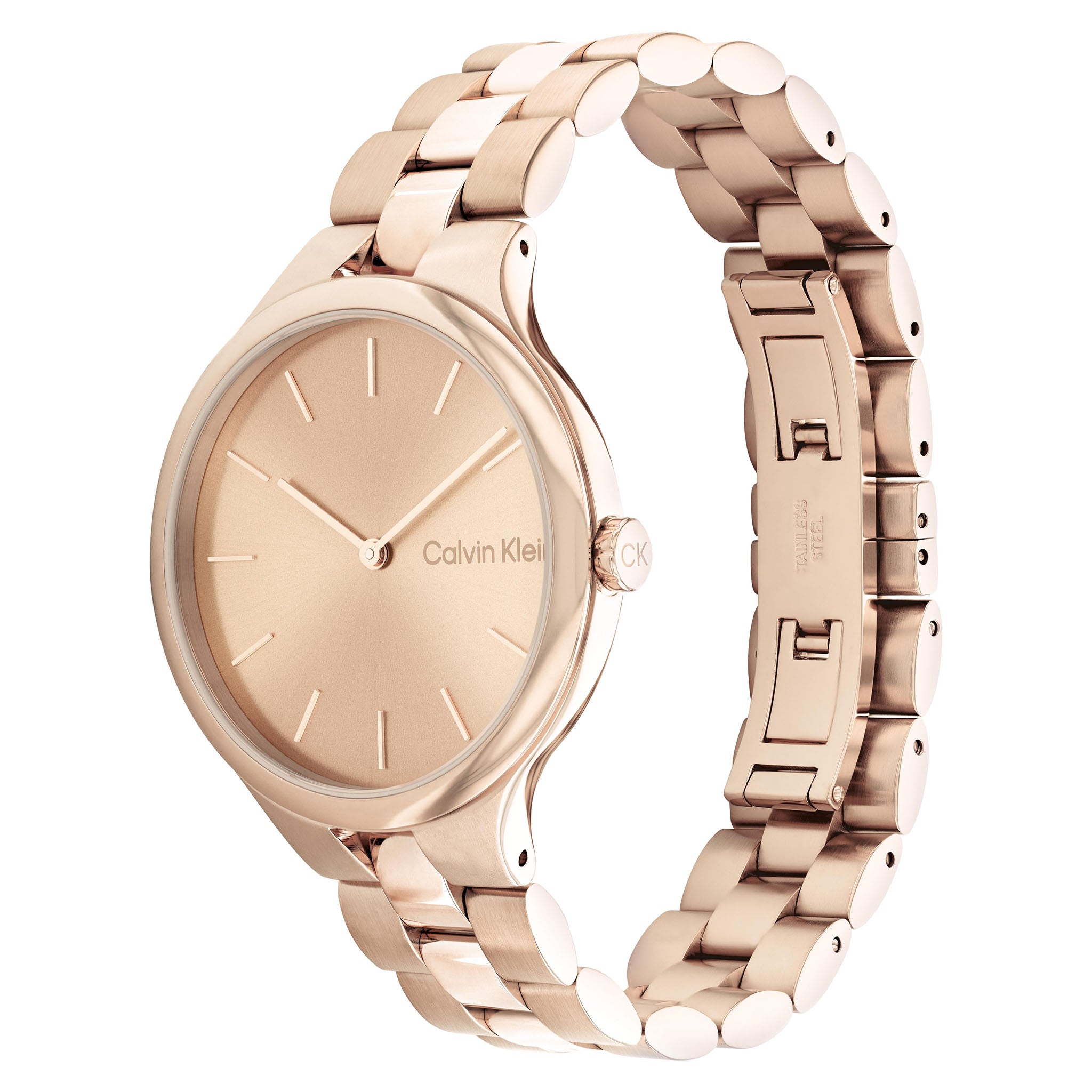 Calvin Klein Carnation Gold Steel Dial Women's Watch - 25200125
