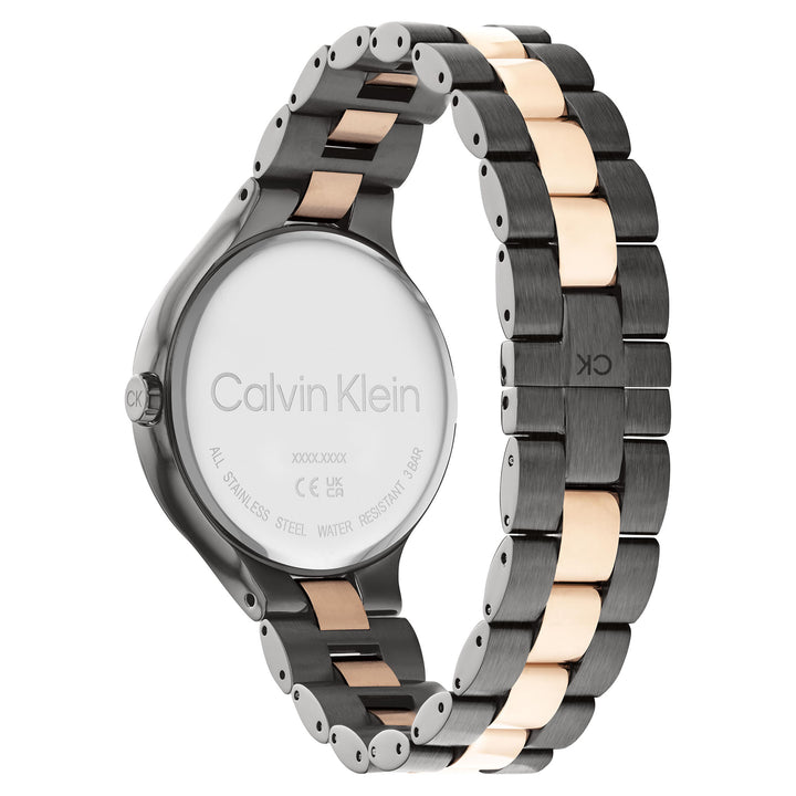 Calvin Klein Rose Gold & Grey Steel Women's Watch - 25200127