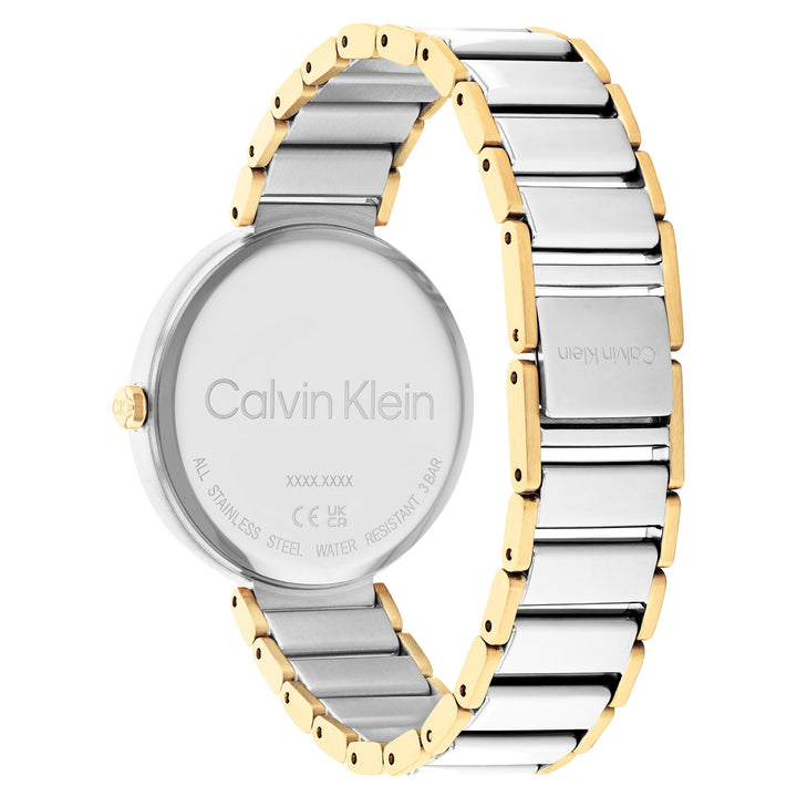 Calvin Klein Two-Tone Stainless Steel White Dial Women's Watch - 25200134