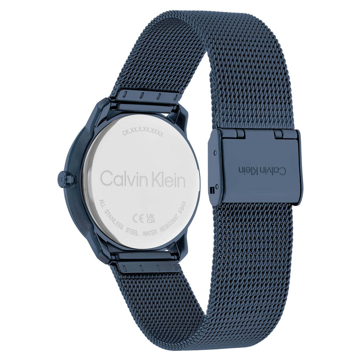 Calvin Klein Blue Mesh Unisex Watch - 25200160