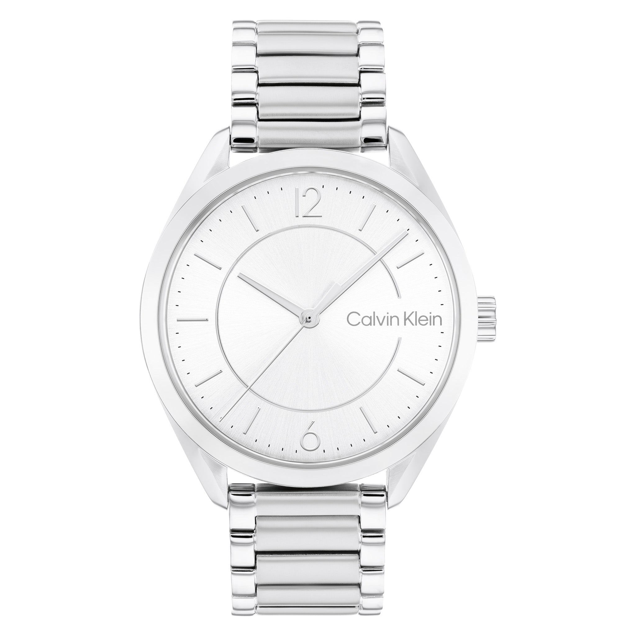 Calvin klein clearance women's silver watch