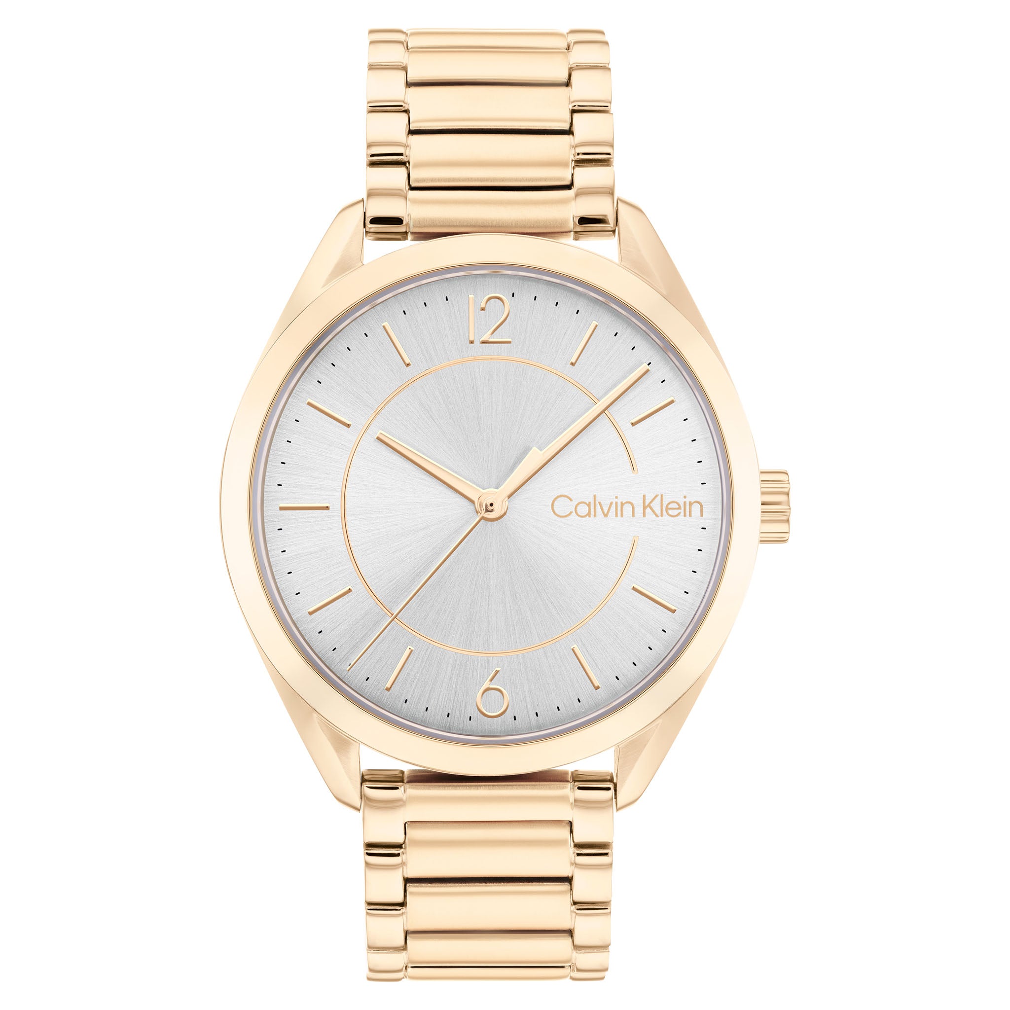 Calvin Klein Carnation Gold Steel Grey Dial Women's Watch - 25200191