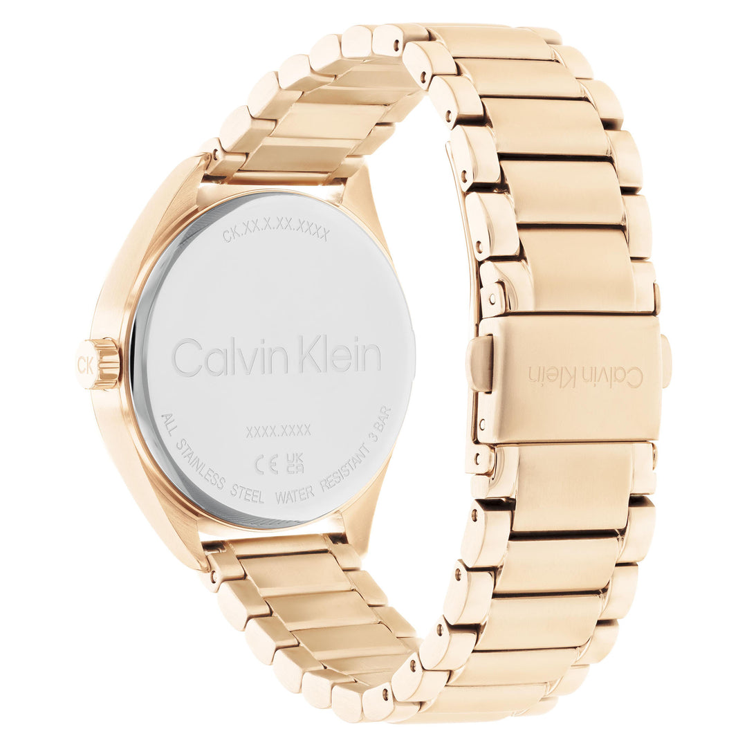 Calvin Klein Carnation Gold Steel Grey Dial Women's Watch - 25200191