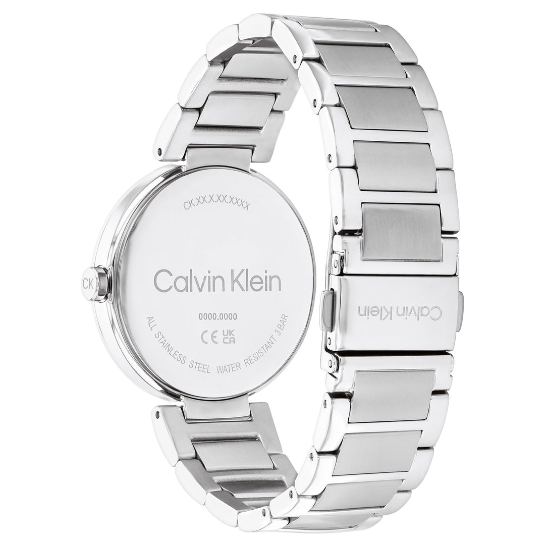 Calvin Klein Stainless Steel Black Dial Slim Women's Watch - 25200249