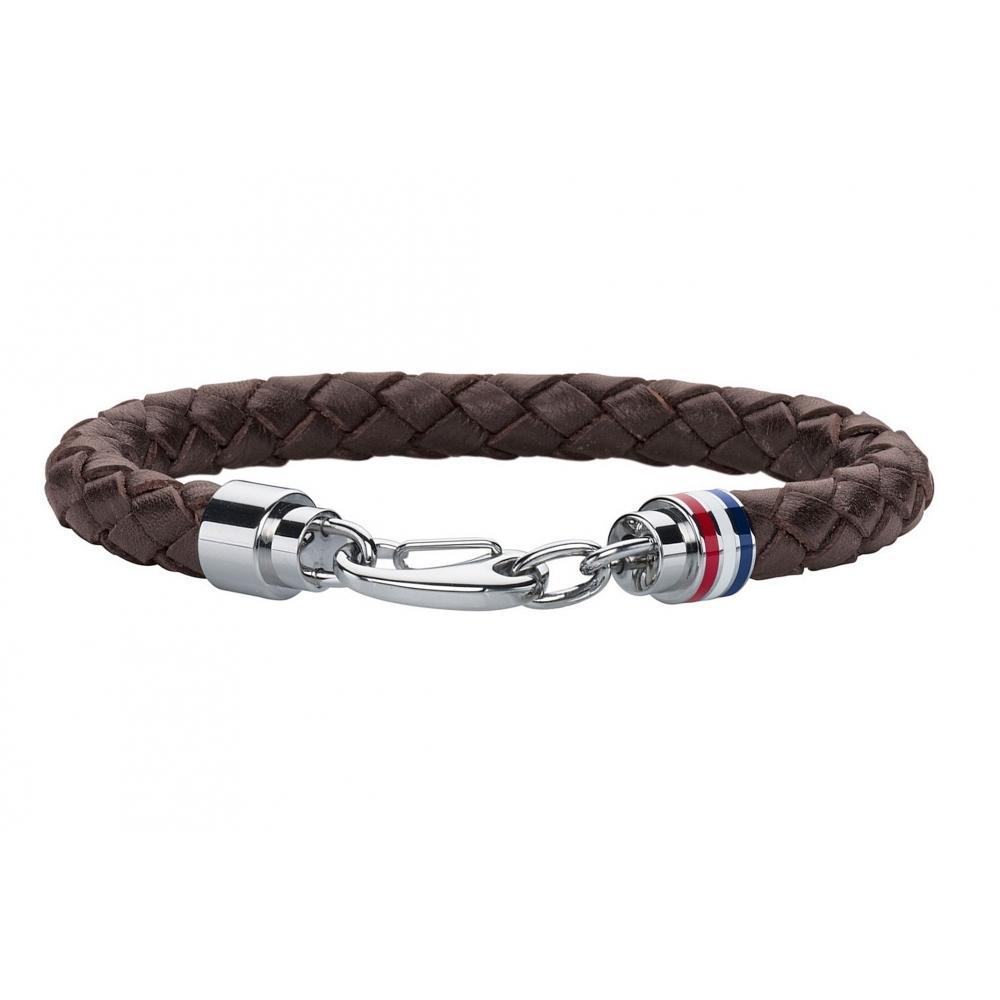Tommy Hilfiger Jewellery Braided Brown Leather Unisex Bracelet - 2700530