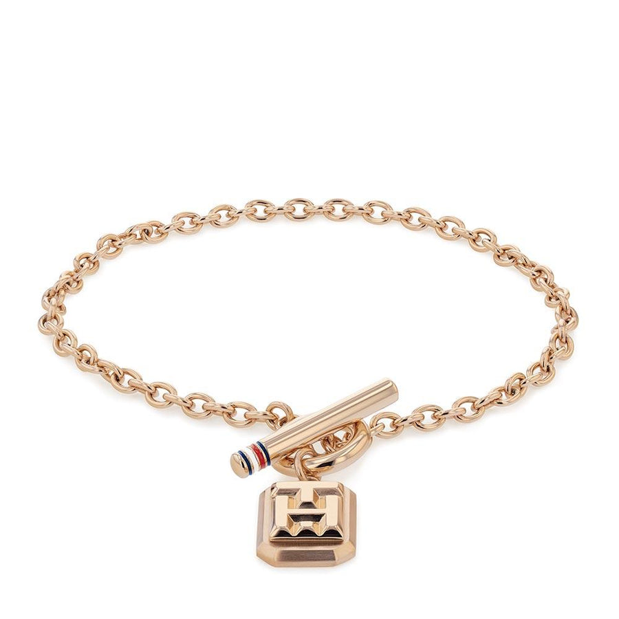 Tommy Hilfiger Carnation Gold Steel Women's Chain Bracelet - 2780437