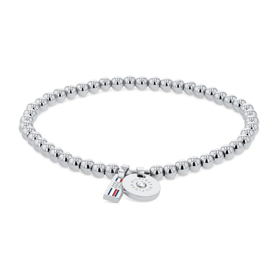 Tommy Hilfiger Silver Steel Women's Stretch Bracelet - 2780453