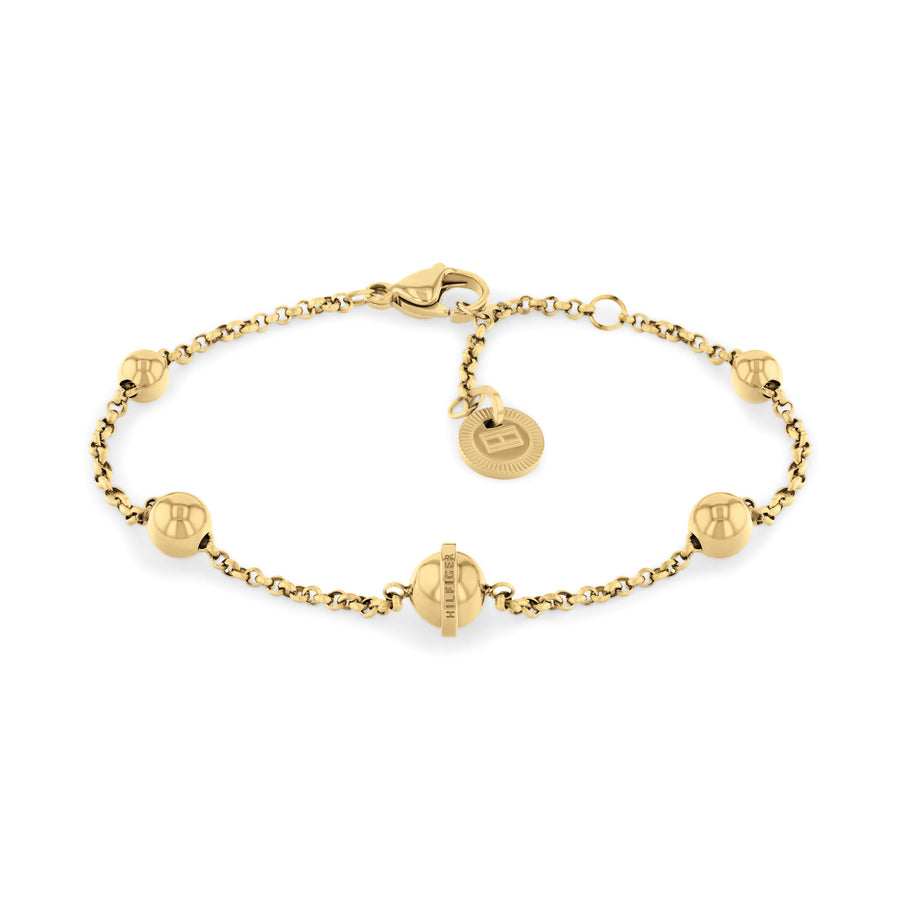 Tommy Hilfiger Jewellery Gold Steel Women's Chain Bracelet - 2780815