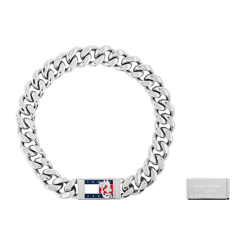 Tommy Hilfiger Tommy Hilfiger Jewellery Space Jam Silver Steel Men's Chain Bracelet - 2790319