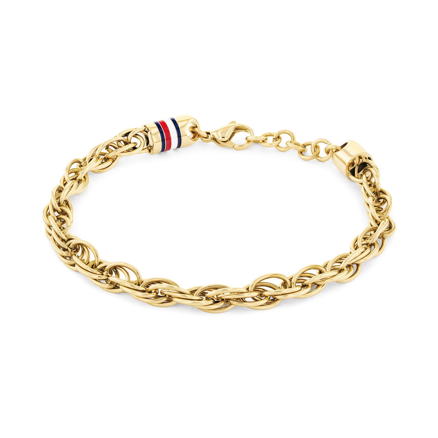 Tommy Hilfiger Jewellery Gold Steel Men's Chain Bracelet - 2790500