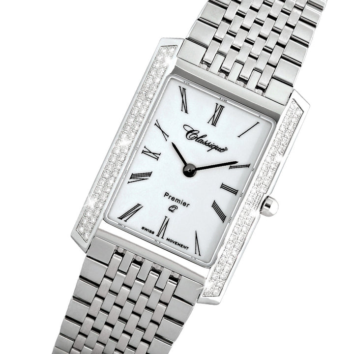 Classique Diamonds Premier Stainless Steel Swiss Women's Watch - 28126WD