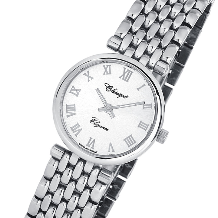 Classique Elegance Stainless Steel Ladies Swiss Watch - 28134W