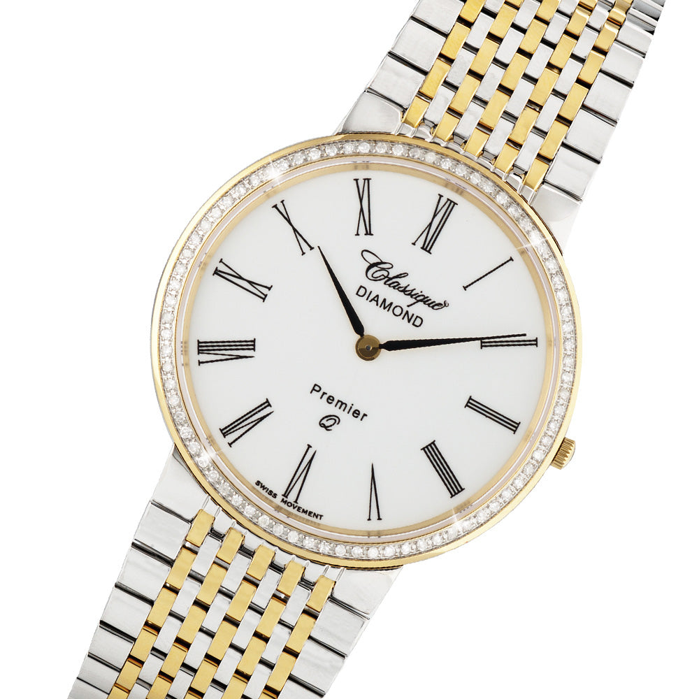 Classique Diamonds Premier Two-Tone Men's Swiss Watch - 28139BD
